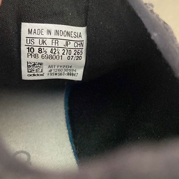 Adidas Swift Low Top Lace Up Trainer Tennis Sneaker Shoes Black White Size 10 - Picture 5 of 5